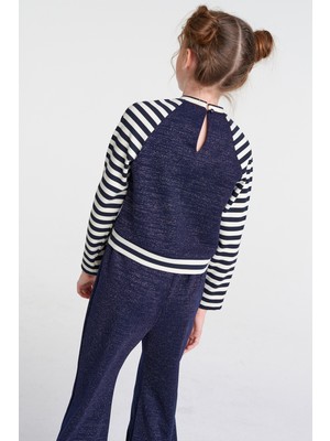 SheShe Lacivert Çizgili Eşofman Takım