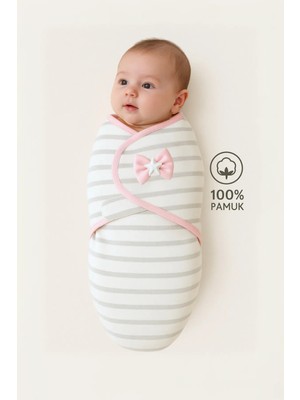 Mimocan 0-4 Ay Bebek Için %100 Pamuk Kundak, Cırt Cırtlı, Yumuşak Penye Kumaş, Nefes Alan Kumas