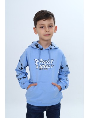 Toontoy Erkek Çocuk Great 98 Wiew Yazı Baskılı Sweatshirt