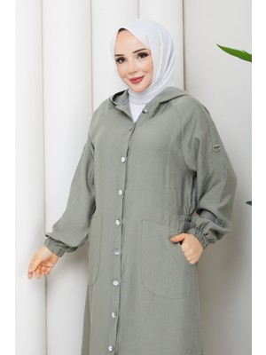 Pamuk Butik Kadın Beli Lastikli Omuzu Patlı Giy Çık Kap -PMK512