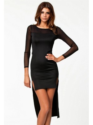 MTM My The Mall Giyim  B100775 Uzun Kısa Moda Elbise