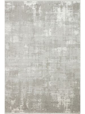 Akbel Halı Leona LNA 01 Gri - Modern Tasarım Toz Tutmayan Yumuşak Tuşeli Makine Halısı