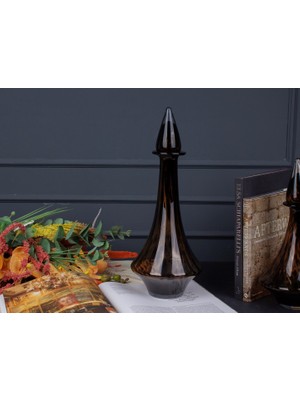 sembol Nıvon Brown Cam Vazo 18X18X46 cm