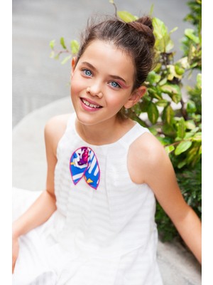 SheShe Beyaz Pamuklu Elbise