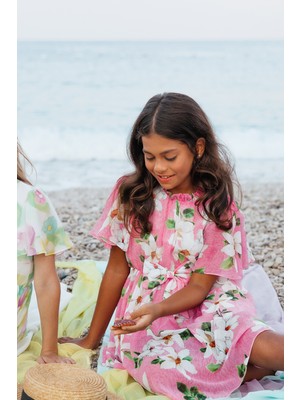 SheShe Kısa Kollu Şifon Elbise