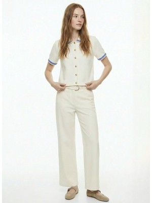 Fabrika Ekru Kadın Hırka F6SL-HRK0120