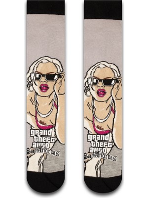 Neşeli Çoraplar Gırl Renkli Unisex Çorap