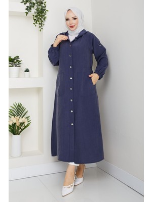 Pamuk Butik Kadın Beli Lastikli Omuzu Patlı Giy Çık Kap -PMK512
