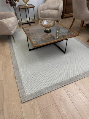 Dekoset Sisal Halı Krem Bej- Salon, Oda, Koridor Halısı- Kaymaz Taban Yıkanabilir Kilim