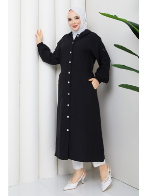 Pamuk Butik Kadın Beli Lastikli Omuzu Patlı Giy Çık Kap -PMK512