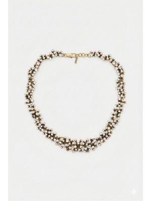 Royaleks Taşlı Mercan Kolye - Altın