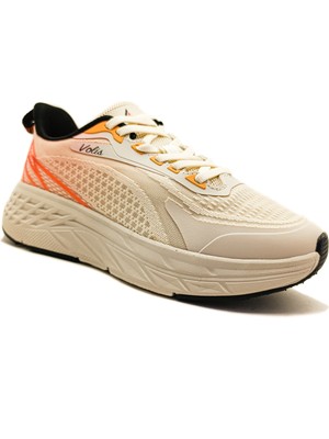 Gdt Ayakkabı Volis Bej Renk Bağcıklı Tekstil Malzeme Kadın Spor Ayakkabı