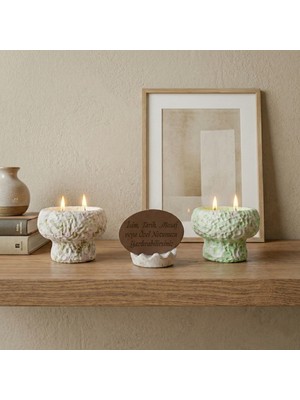 Miaju Anlamlı ve Eşsiz Bir Hediye, Sevdiğinizin Ismini ve Ona Özel Not Ekleyebileceğiniz Mum Seti