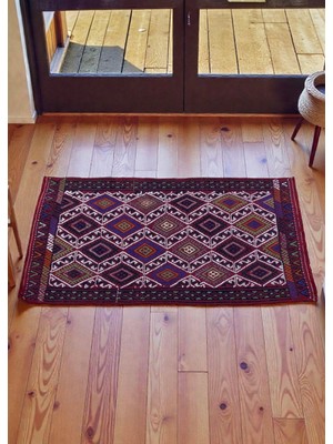 Cicim Halı El Dokuma Konya Cicim Kilim 47X89 cm