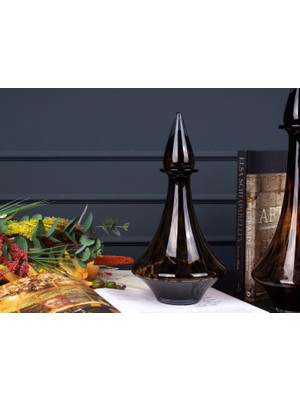 sembol Nıvon Brown Cam Vazo 18X18X36 cm