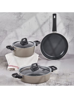 Taç Serana Seramik 5 Parça Tencere Seti