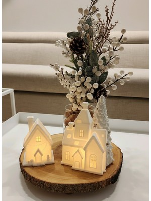 2’li LED Işıklı Mini Ev Seti