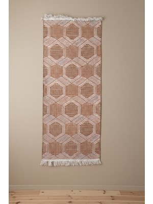 Kiremit Modern Desenli Kilim - Makinede Yıkanabilir