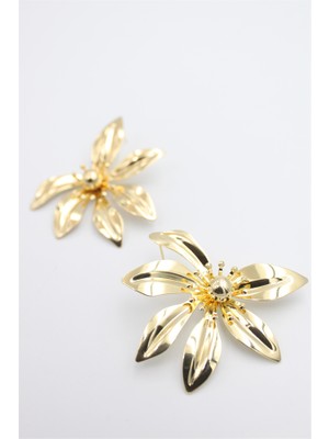 Royaleks Yaprak Küpe - Altın