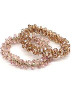 New Obsessions Kristal Taşlı Lastikli Saç Tokası 2'li