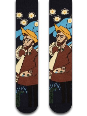 Neşeli Çoraplar Van Gogh Tablo Unisex Çorap