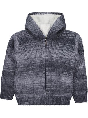 Civil Boys Içi Polarlı Kapşonlu 10-13 Yaş Hırka - Gri 13-14 Yaş
