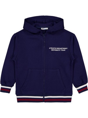 Civil Boys Original Baskılı 6-9 Yaş Hırka - Lacivert 6-7 Yaş