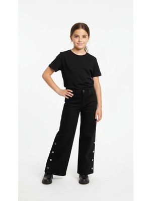 love Ayakları Zımbalı Palazzo Pantolon