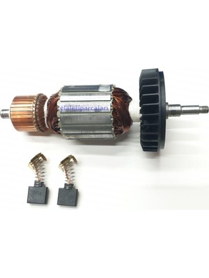 PremiumPort Makita Tipi GA7020 Endüvi Rotor Kollektör ve Kömürü Seti