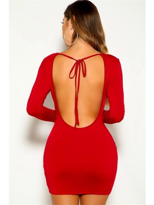 MTM My The Mall Giyim  Sırtı Açık Mini Elbise