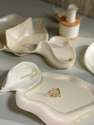 Ezgiarslanatalier Çelik Gold Çengelli Iğne Yüzük