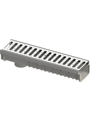 PremiumPort 130/80 Modüler Kanal ve Paslanmaz Izgara Takımı, Dayanıklı ve Çok Yönlü Kullanım