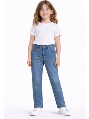 love Taş Işleme Detaylı Dar Paça Kot Pantolon