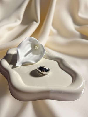 Ezgiarslanatalier Çelik Gümüş Yüzük