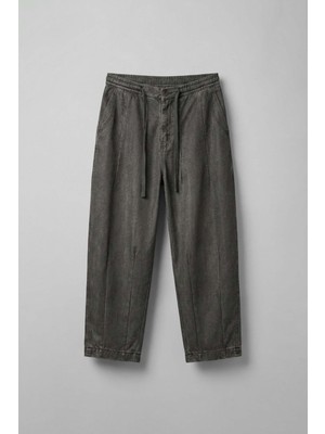 Abluka Online Erkek Süper Baggy Vintage Jogger Pantolon Füme