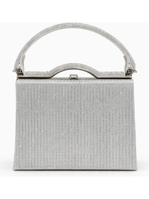 Louisiana Polo Vrl Kadın Abiye Portföy Çanta Gümüş 1245