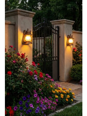 Billur Aydınlatma BA26/113 Metal Döküm Gövde Camlı Duvar Apliği