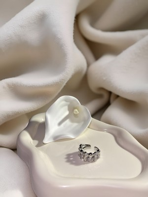 Ezgiarslanatalier Çelik Gümüş Yüzük