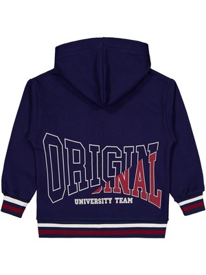 Civil Boys Original Baskılı 10-13 Yaş Hırka - Lacivert 11-12 Yaş