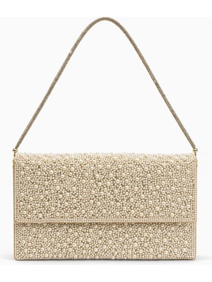 Queen Elizabeth Kadın Abiye Portföy Çanta Altın 36060