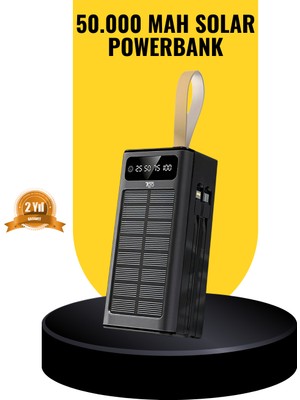 Store Mania Taşınabilir Güneş Panelli Powerbank Çoklu Cihaz Şarj Destekli STOREMANIA-96547