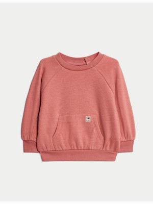 Marks & Spencer Pamuk Karışımlı Sweatshirt (0–3 Yaş)