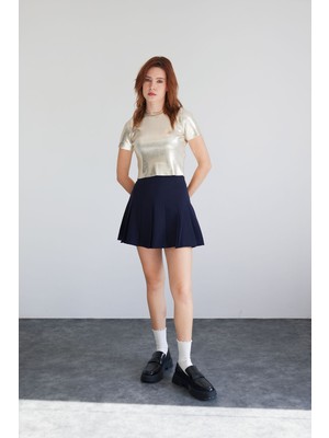 Avrile Metalik Triko T-Shırt