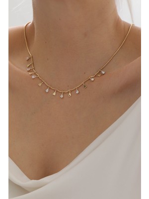 Yavuz Kuyumculuk 14 Ayar Altın Damla Model Sallantılı Kolye