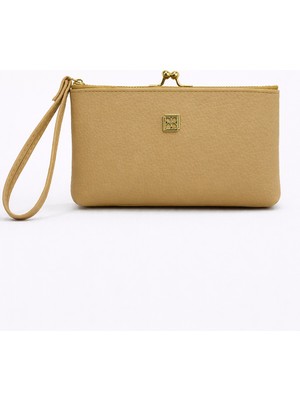 Queen Elizabeth Kadın Abiye Portföy Çanta Vizon 10062-06