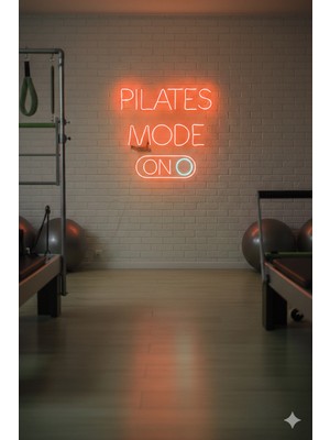 Dekoraven Pilates Mode On Tasarım Pilates Salonu  Dekorasyonu LED Neon Tabela Dekoratif Işık