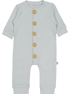Civil Baby Düz Basic 1-6 Ay Tulum - Yeşil 1-3 Ay