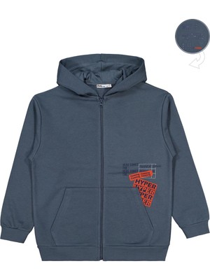 Civil Boys Why Be Baskılı 6-9 Yaş Hırka - Gri 7-8 Yaş