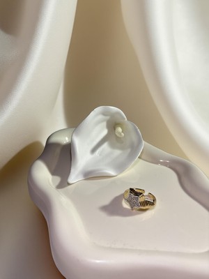 Ezgiarslanatalier Çelik Yıldız Detay Yüzük