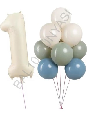 Best Parti Krem Rakam ve Balon Seti Yaş-1